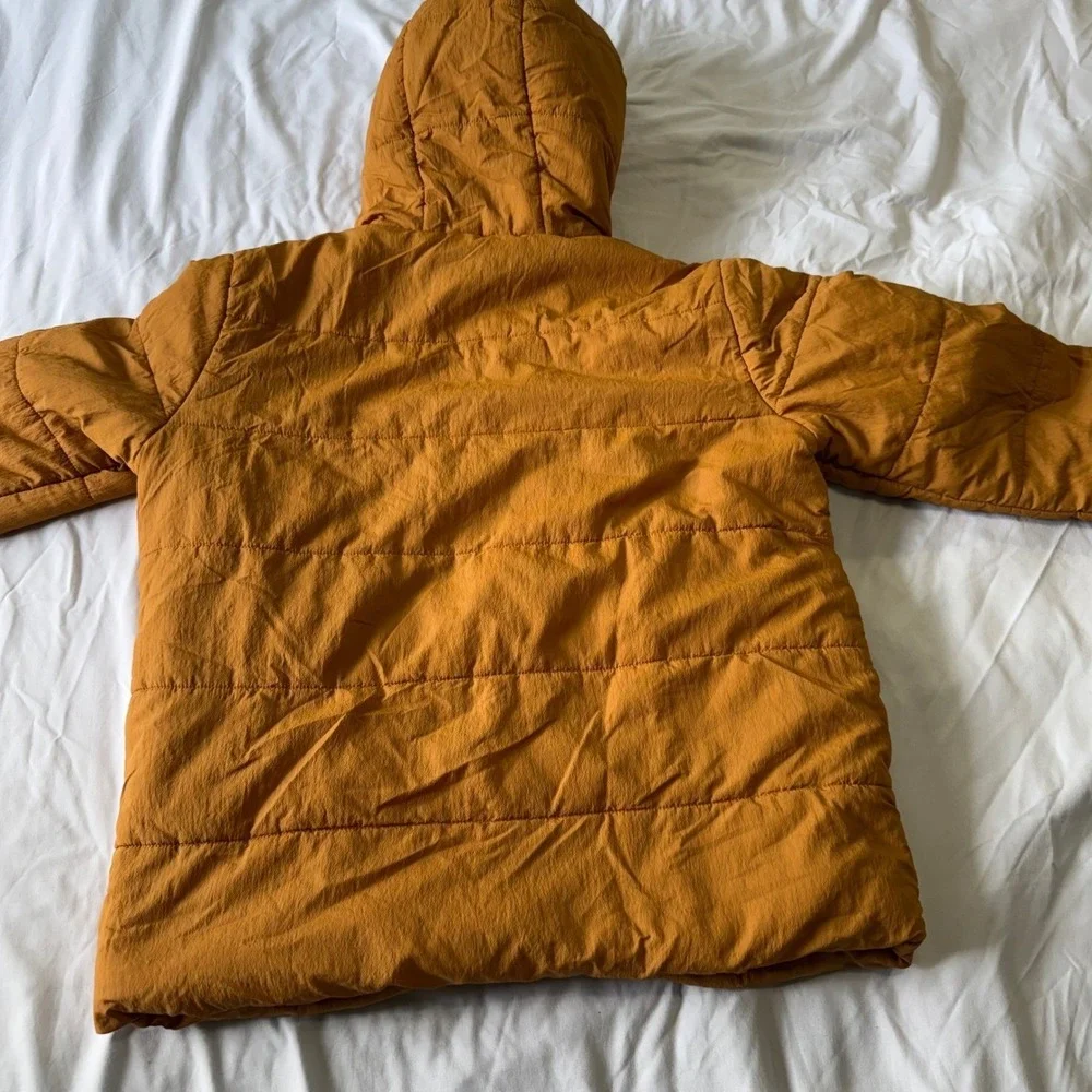 Billabong Adventure Division Puffer Jacket Hooded Mustard Yellow Size S